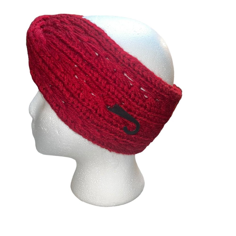 Women's True North Gear Clothing Ruby Red Knit Ear Warmer Headband & BYOS Gloves - Picture 2 of 6